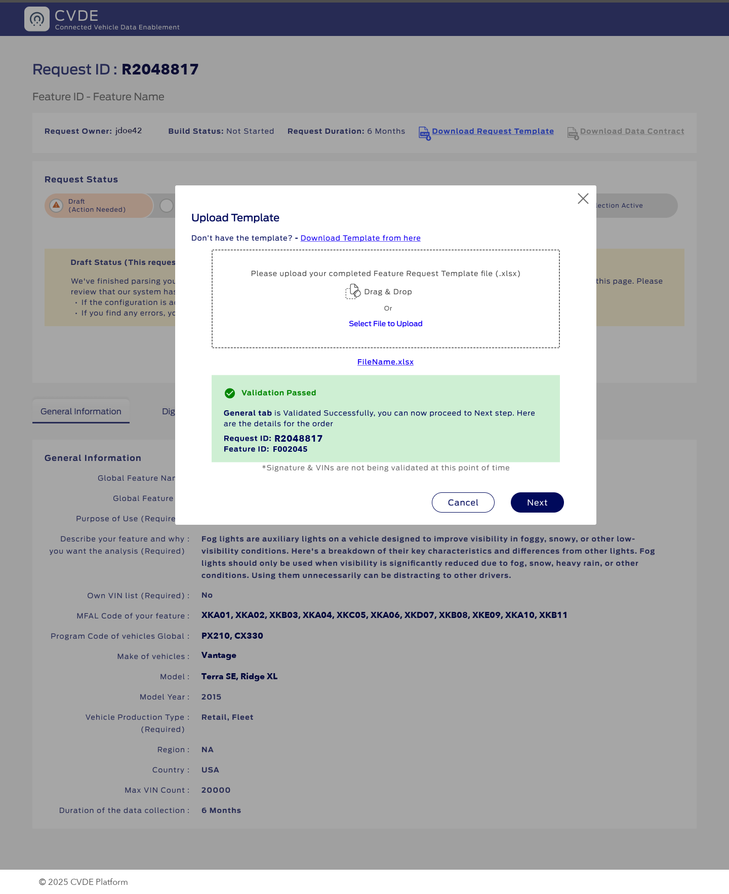 Actionable error state